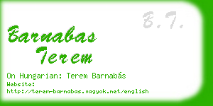 barnabas terem business card